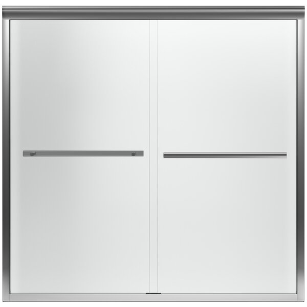 Gradient 59.63 W x 58.06 H Double Sliding Bath Door with CleanCoat® Technology by Kohler