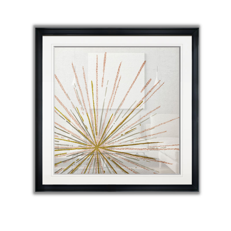 House Of Hampton Glam Burst Oil Painting Print On Wrapped Canvas