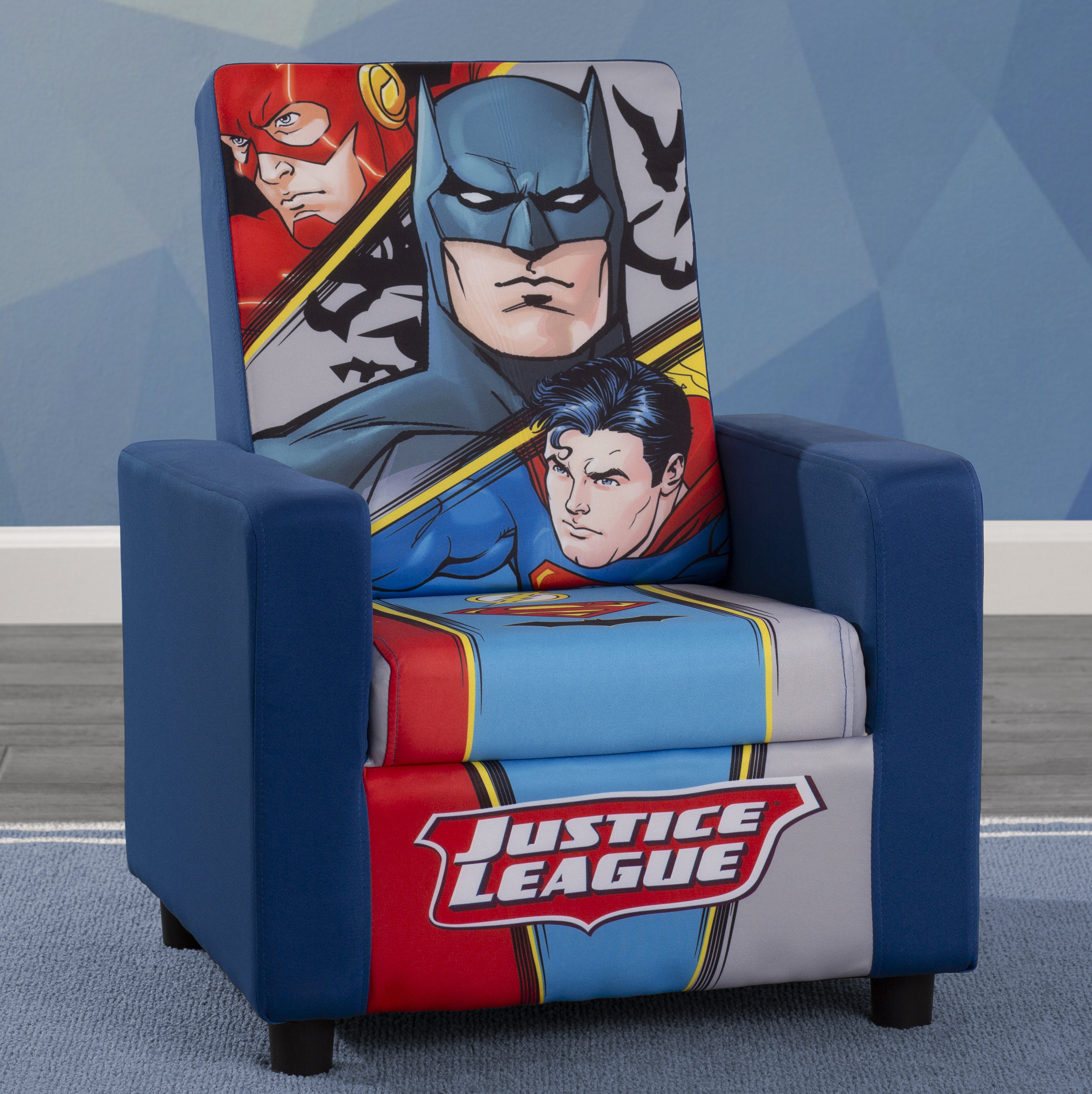 Delta Children Dc Comics Justice League High Back Upholstered Kids Chair Reviews Wayfair
