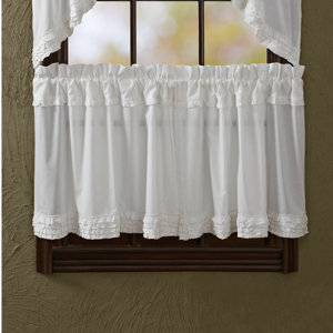 Andrade Unlined Tier Curtain (Set of 2)