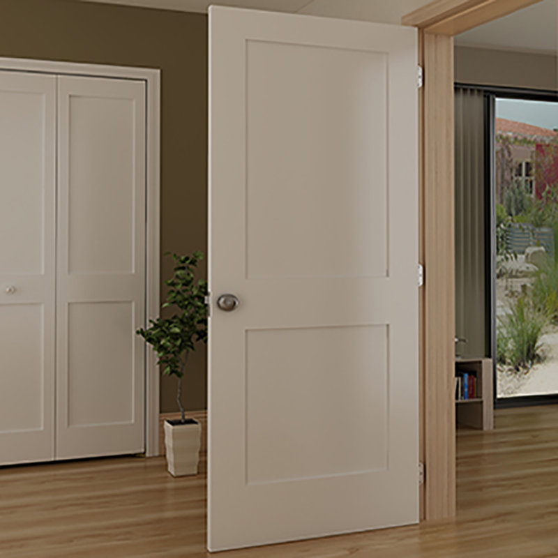 Kiby Shaker 2 Panel Wood Slab Interior Door Reviews Wayfair Shaker 2 Panel Wood Slab Interior Door
