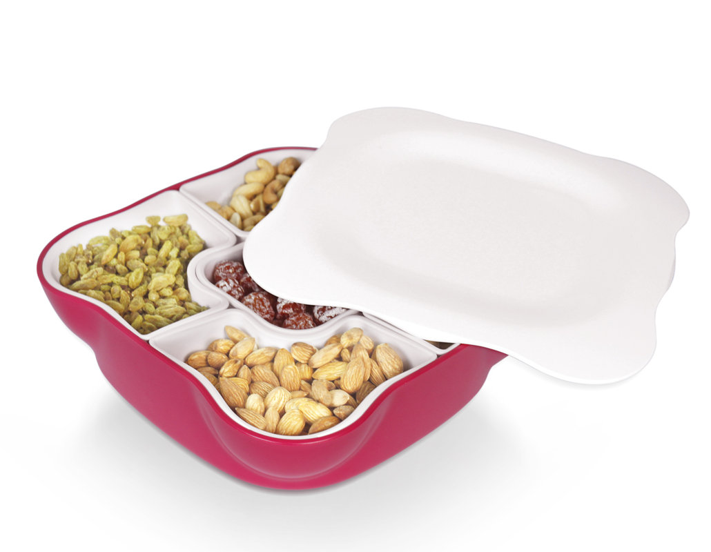 home-and-above-creative-multi-sectional-snack-serving-tray-with-lid