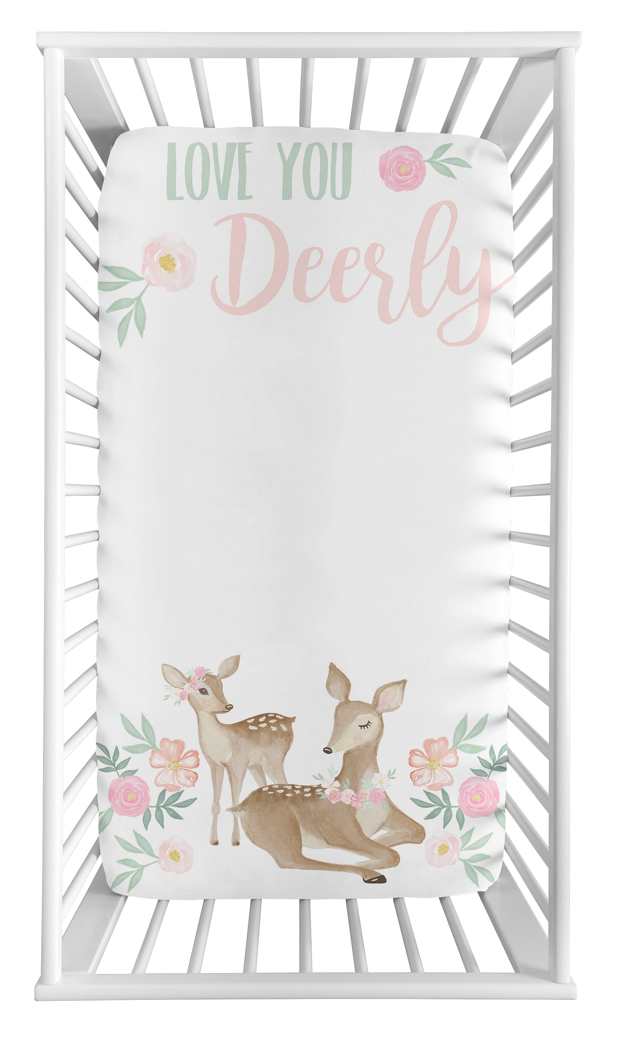 fawn crib sheet