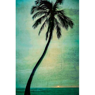 'Lone Palm' by Don Schwartz Painting Print on Wrapped Canvas Marmont Hill Size: 12
