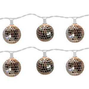 10-Light Disco Ball String Lights (Set of 2)