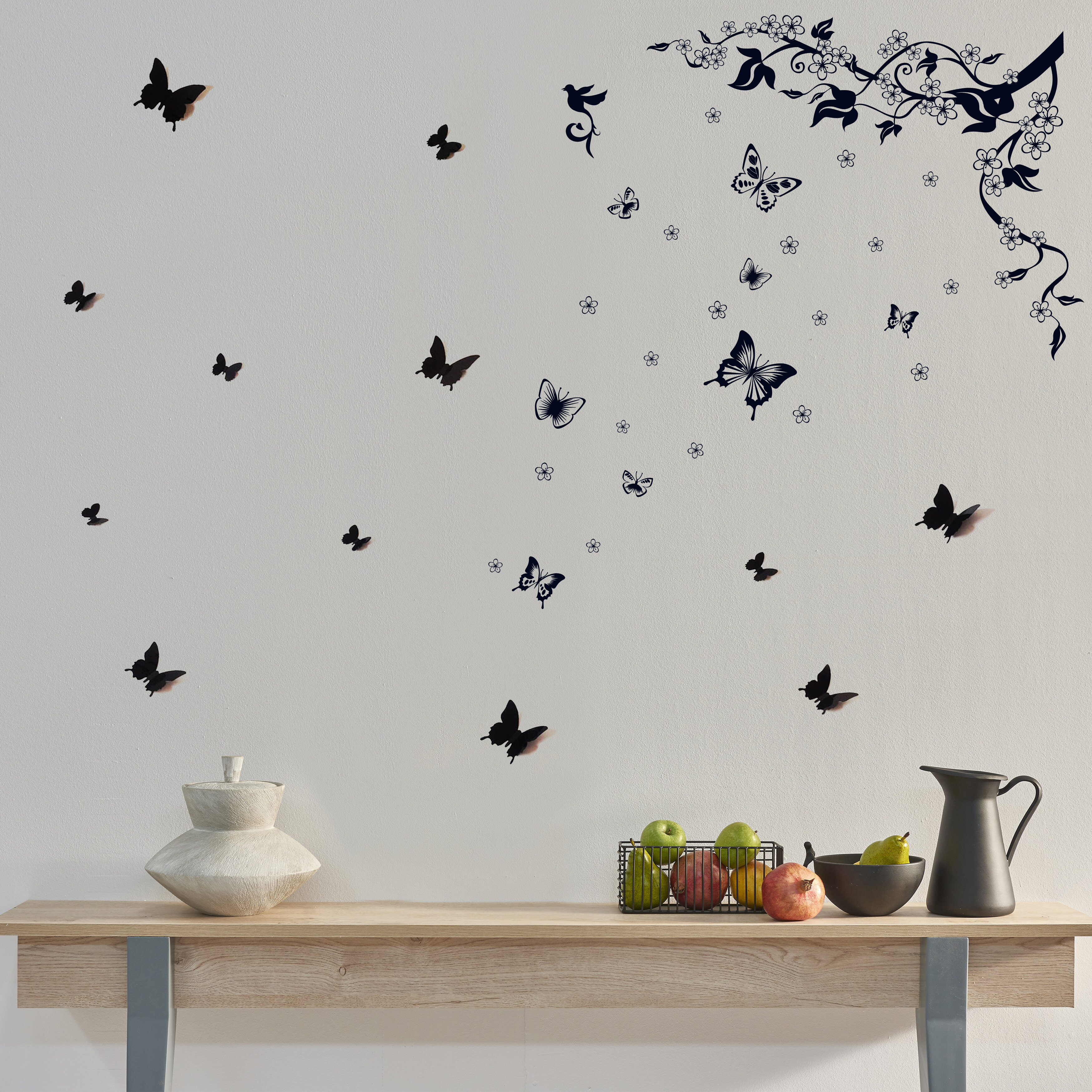 Download East Urban Home Butterfly Vine 3d Butterfly Wall Sticker Wayfair Co Uk