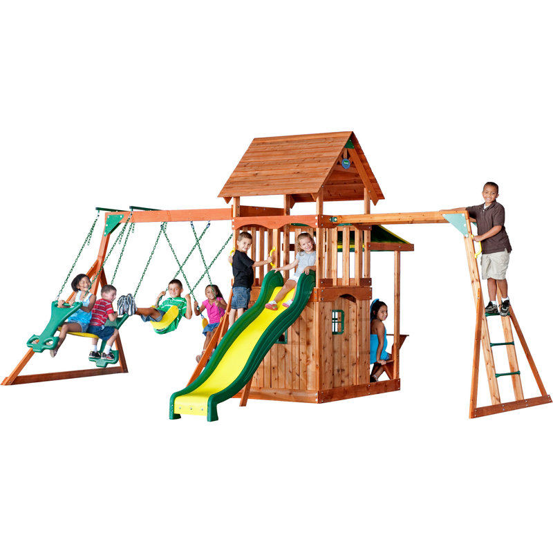Backyard Discovery Saratoga Swing Set Reviews Wayfair