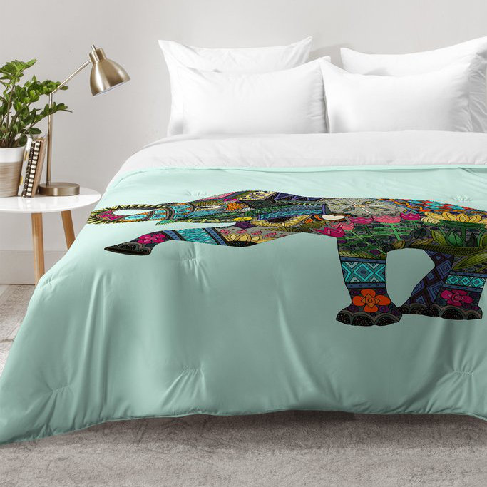 East Urban Home Asian Elephant Comforter Set Wayfair