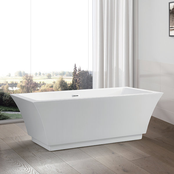 66.5 x 31.5 Freestanding Soaking Bathtub by Vanity Art