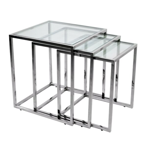 3 Piece Nesting Tables By RMG Fine Imports