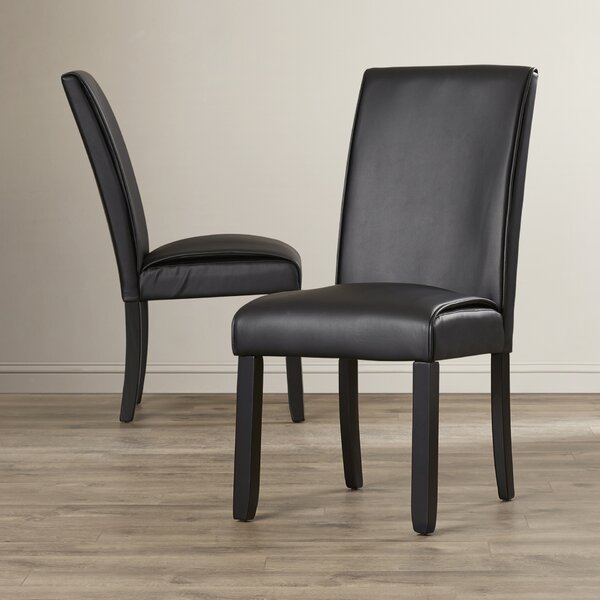 Gabriella Upholstered Dining Chair In Black (Set Of 2) By Latitude Run