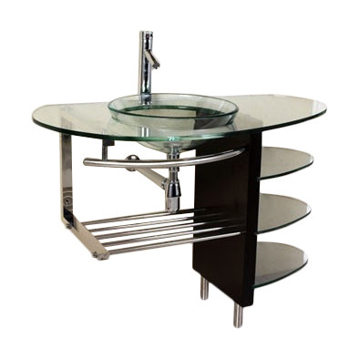Kokols 24 Bathroom Vanity Set kokols circular vessel bathroom sink & reviews | wayfair Kokols 24 Bathroom Vanity Set kokols circular vessel bathroom sink & reviews | wayfair