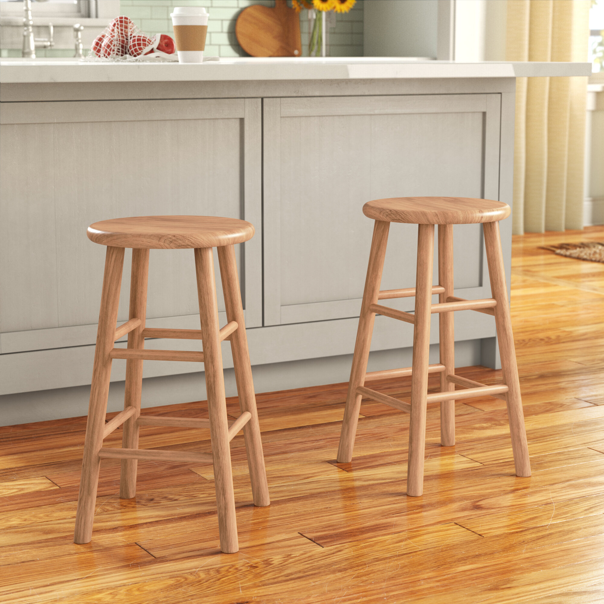 counter 24 27 narrow bar stools you ll love in 2021 wayfair rolling kitchen butcher block table