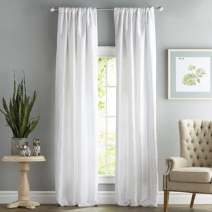 Faux Silk Taffeta Curtains Wayfair