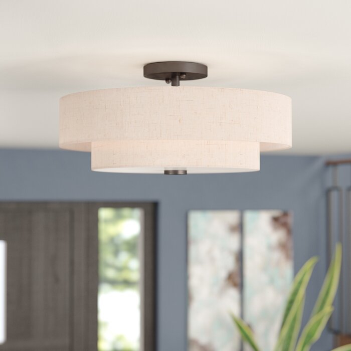 Dundee 4 Light Semi Flush Mount