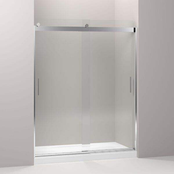 Levity 59.63 x 74 Double Sliding Shower Door with Blade Handles with CleanCoat® Technology by Kohler