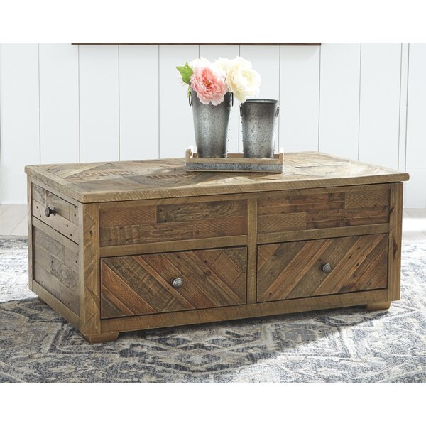 Jessamine Lift Top Block Coffee Table With Storage By Gracie Oaks