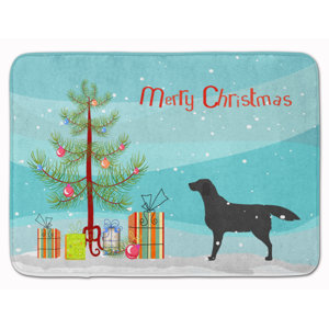 Kildare Labrador Retriever Christmas Tree Memory Foam Bath Rug