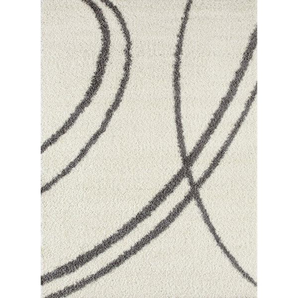 Caressa Line Cream Area Rug by Zipcode Design