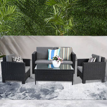 Bestdesu Viva 4 Piece Sofa Set With Cushions Wayfair