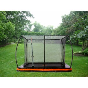 In-Ground 12' Rectangular Trampoline with Safety Enclosure