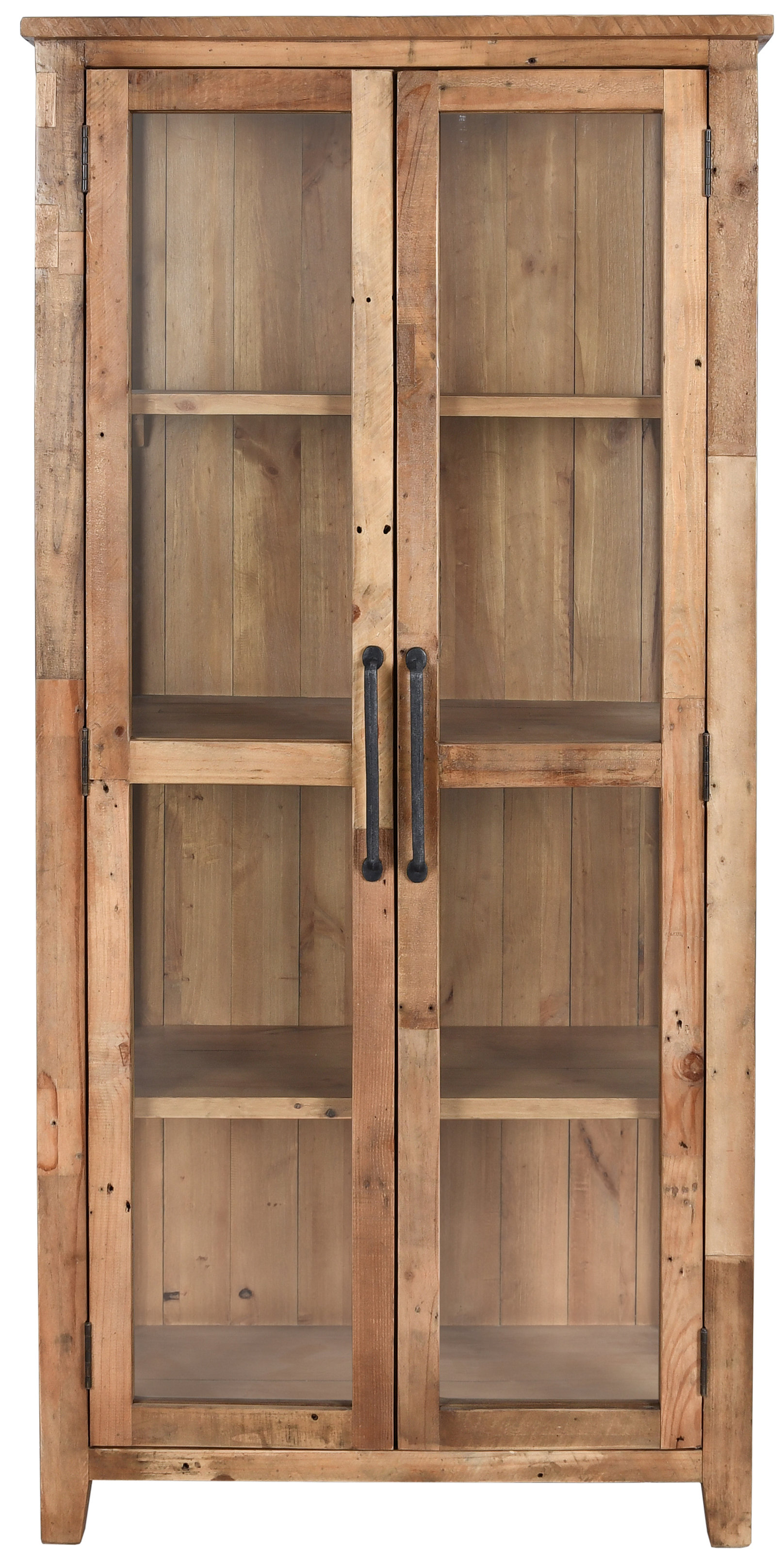 Loon Peak Wallsend Reclaimed Pine Display Curio Cabinet Reviews Loon Peak Wallsend Reclaimed Pine