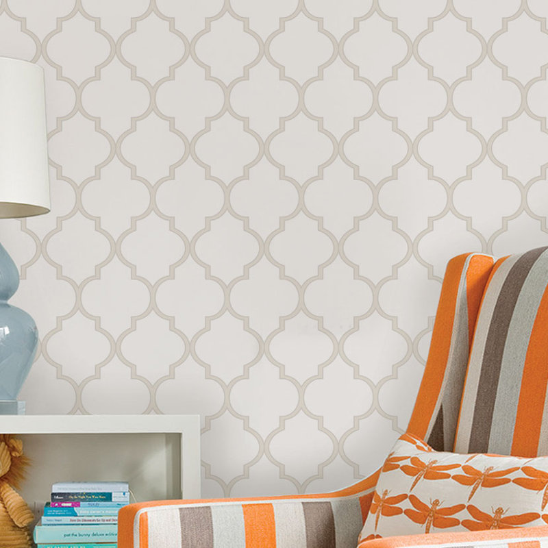 Alcott Hill Harkey Moroccan Pattern Peel And Stick Wallpaper Panel