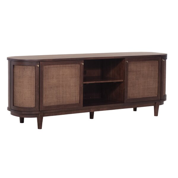 Yazzie Solid Wood TV Stand For TVs Up To 88