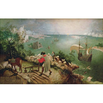 Charlton Home Landscape With The Fall Of Icarus Oil Painting