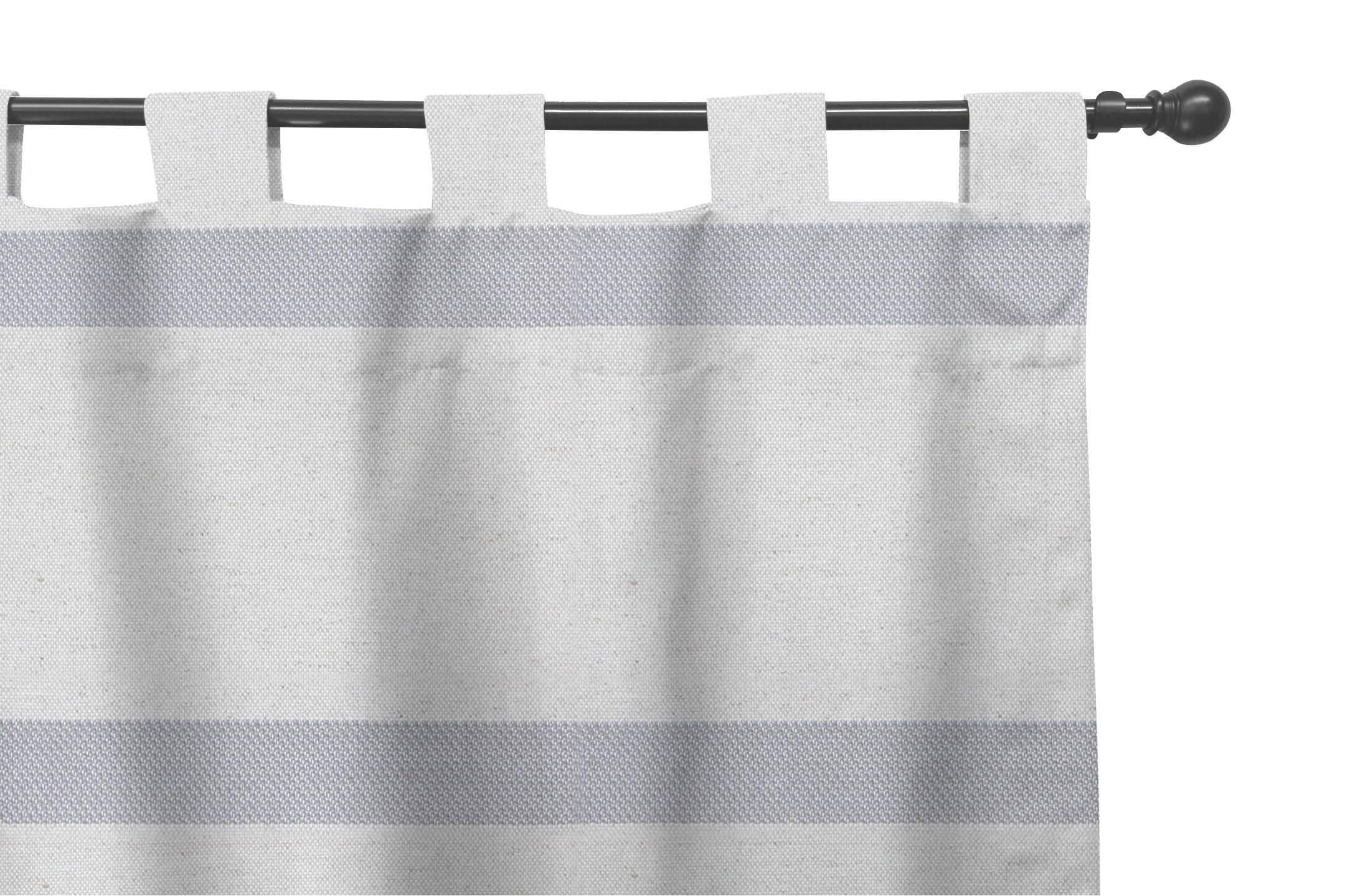 Easy Way Products Corona Striped Room Darkening Tab Top Single Corona Striped Room Darkening Tab Top