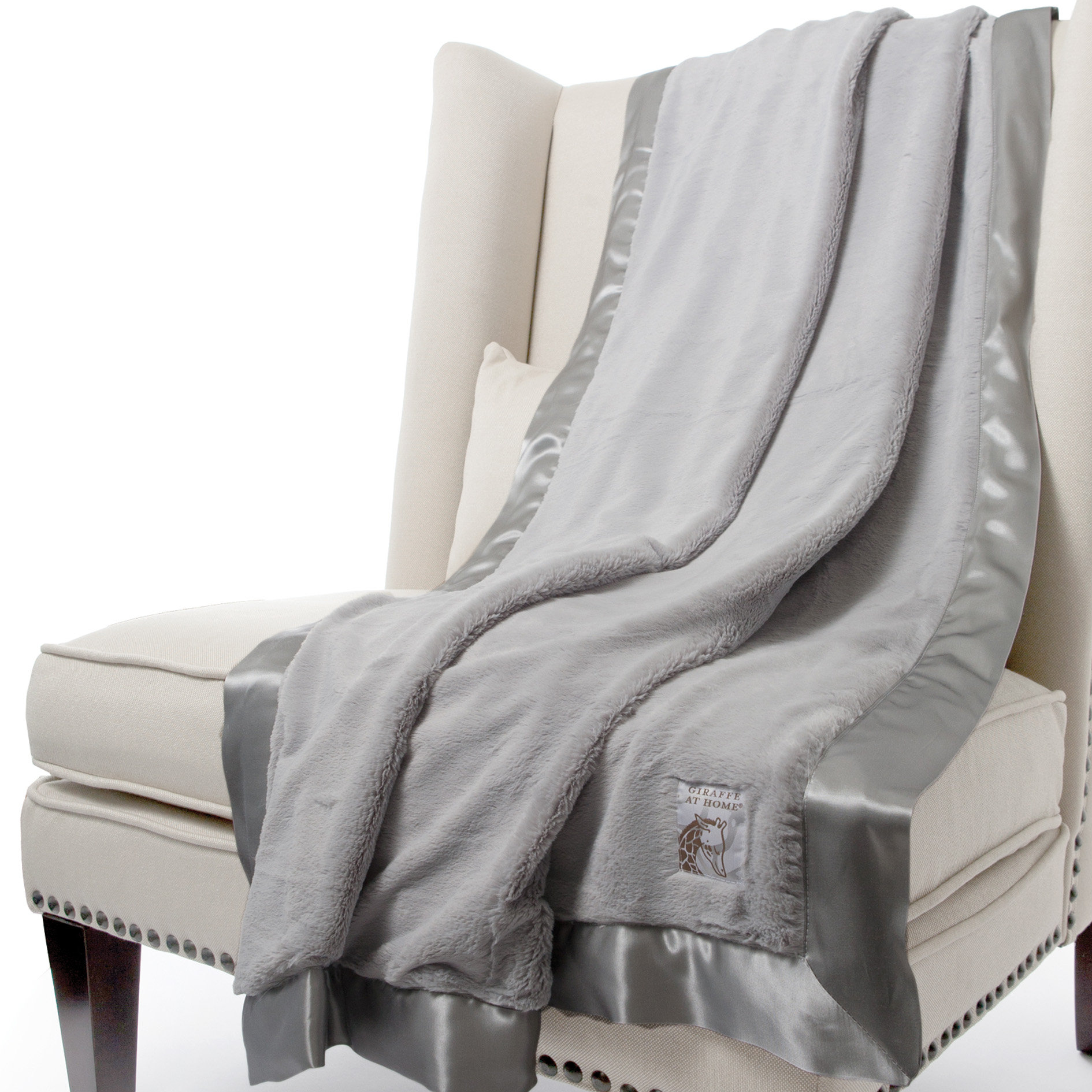 Little Giraffe Luxe Solid Faux Fur Fabric Throw & Reviews Wayfair