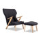 Kardiel Cub Mid Century Modern Lounge Chair and Ottoman | Wayfair
