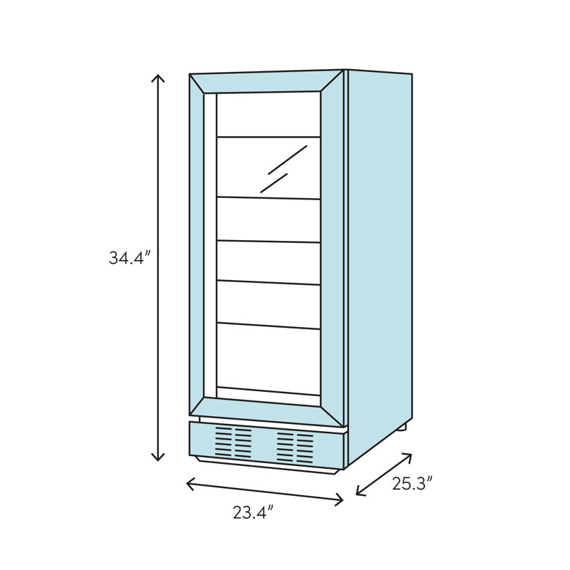 Lanbo Built In 110 Can 23 Convertible Beverage Refrigerator Reviews Wayfair