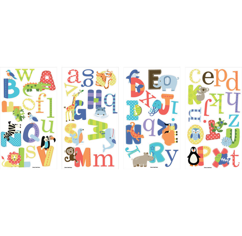 Cherrycreekdecals Animal Alphabet Nursery Wall Decal Wayfair Animal Alphabet Nursery Wall Decal