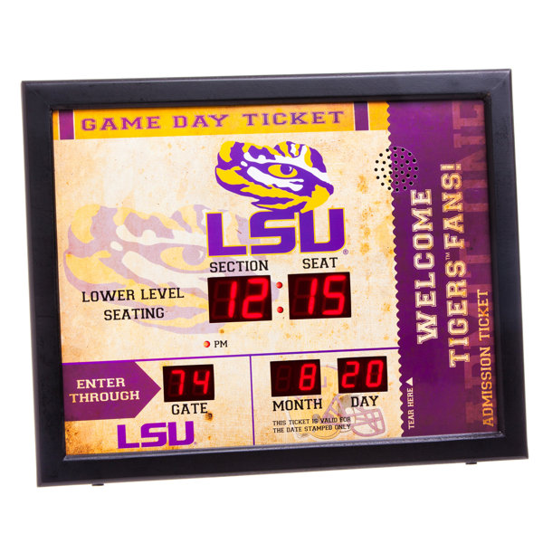 NCAA Bluetooth Scoreboard Wall Clock by Evergreen Enterprises, Inc| @ $110.00