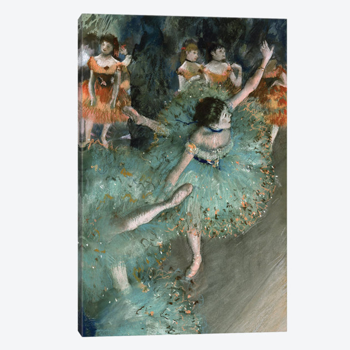 Harlequin and Columbine by Edgar Degas Giclee Fine Art Print Repro on Canvas