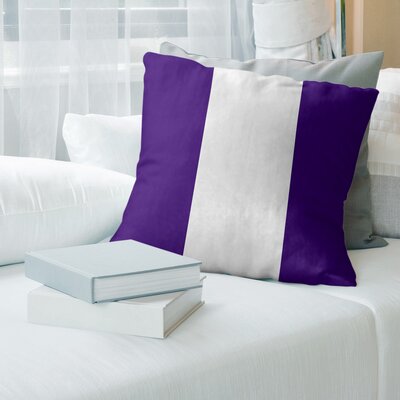 Colorado Baseball Pillow East Urban Home Color: Purple/White/Purple, Size: 14