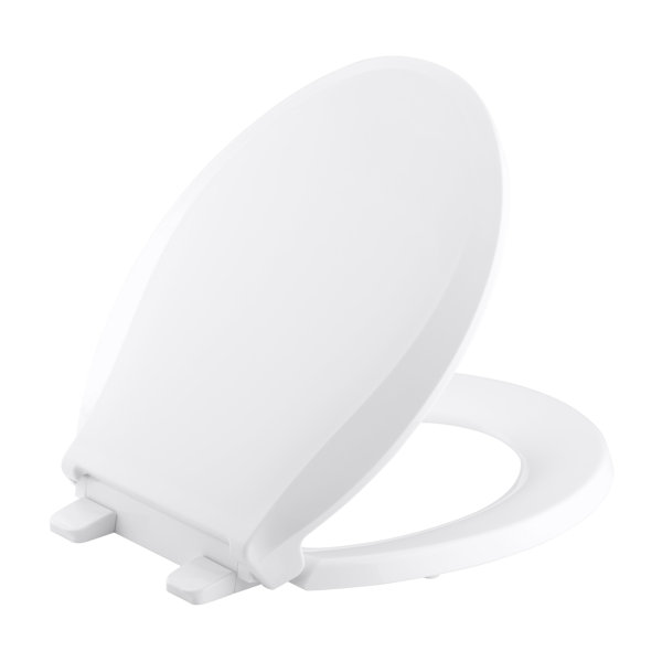 Kohler Cachet Q3 Round Closed-Front Toilet Seat with Quiet-Close Technology, Quick-Attach Hinges and Grip-Tight Bumpers by Kohler