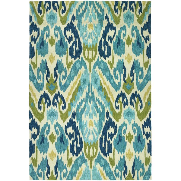 Mariann Hand-Woven Green/Blue Indoor/Outdoor Area Rug by Beachcrest Home
