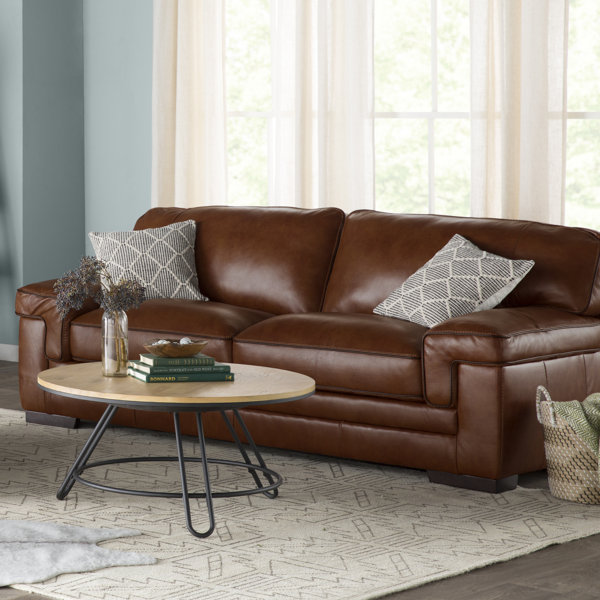 Grand Isle Leather Sofa Wayfair