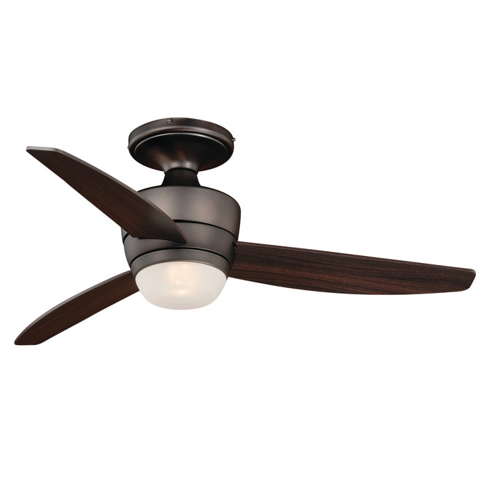 44 Abrego 3 Blade Led Ceiling Fan With Remote Light Kit Included