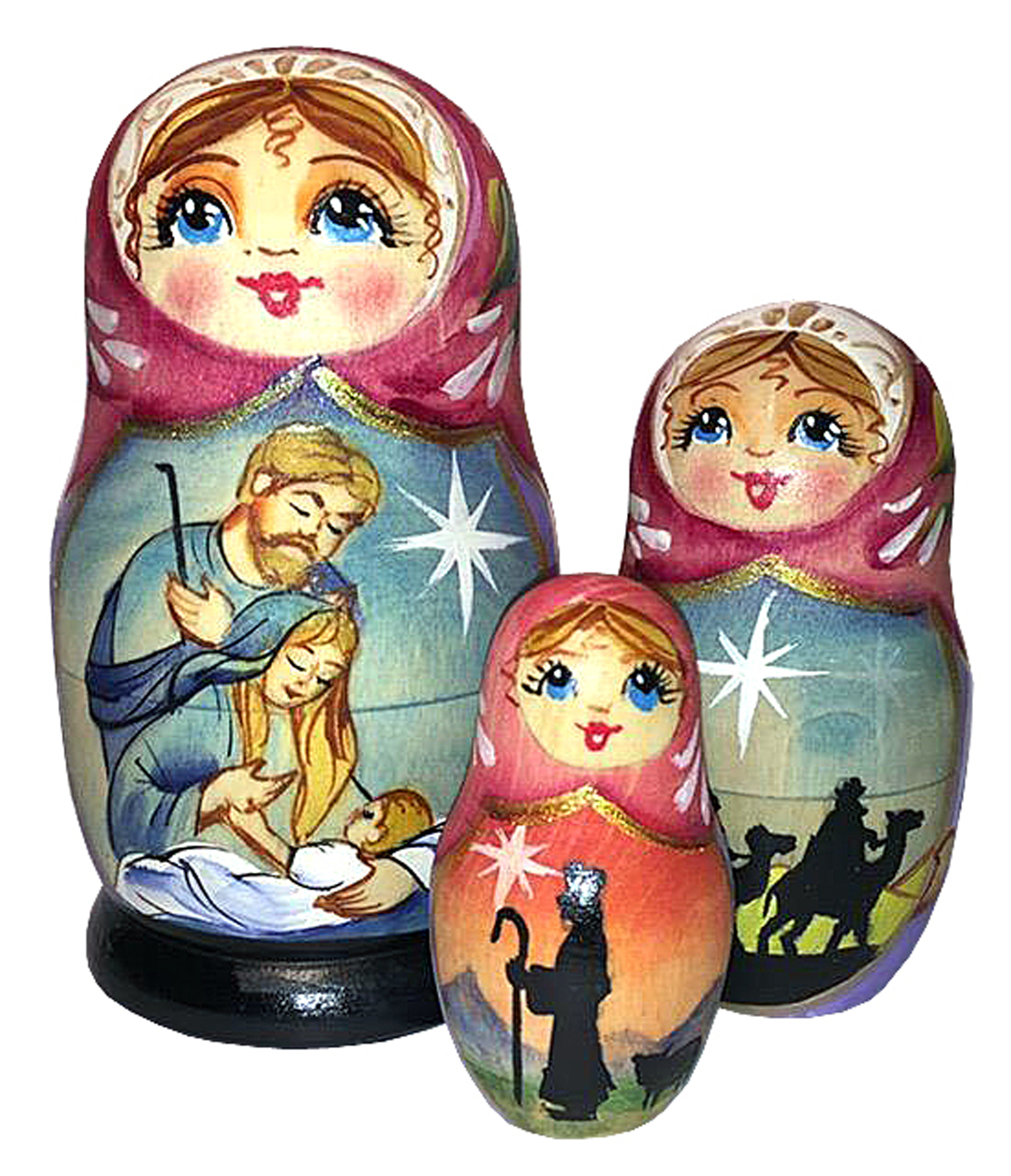 nativity nesting dolls set