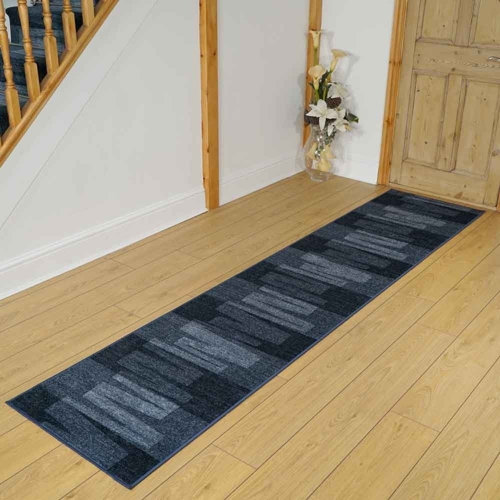 Timucin Via Looped/Hooked Blue/White Rug Latitude Run Rug Size: Runner 66 x 180cm