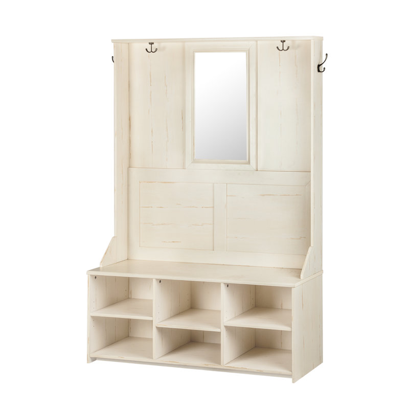 Gracie Oaks Oliwia Hall Tree With Bench And Shoe Storage Wayfair