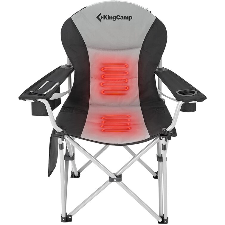 KingCamp Padded/Breathable Folding Camping Chair with Cup holder and Pocket