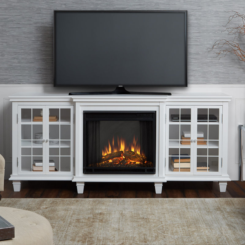Real Flame Marlowe Tv Stand For Tvs Up To 70 With Fireplace