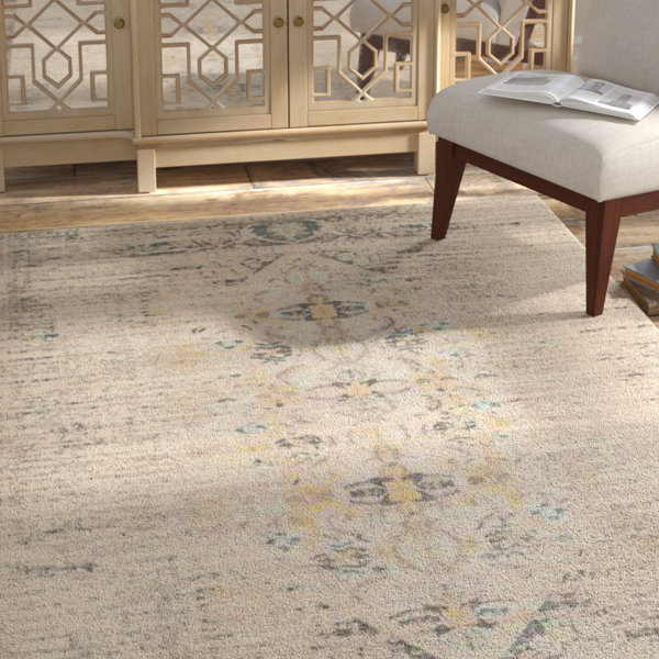 Sylvia Grey Area Rug by Bungalow Rose