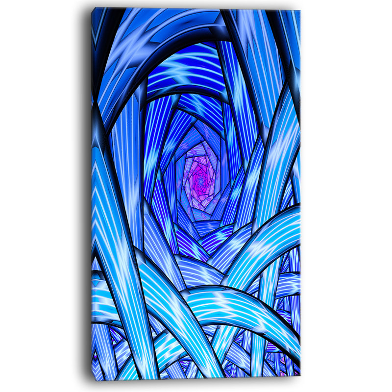 Designart Mysterious Psychedelic Fractal Pattern Graphic Art On