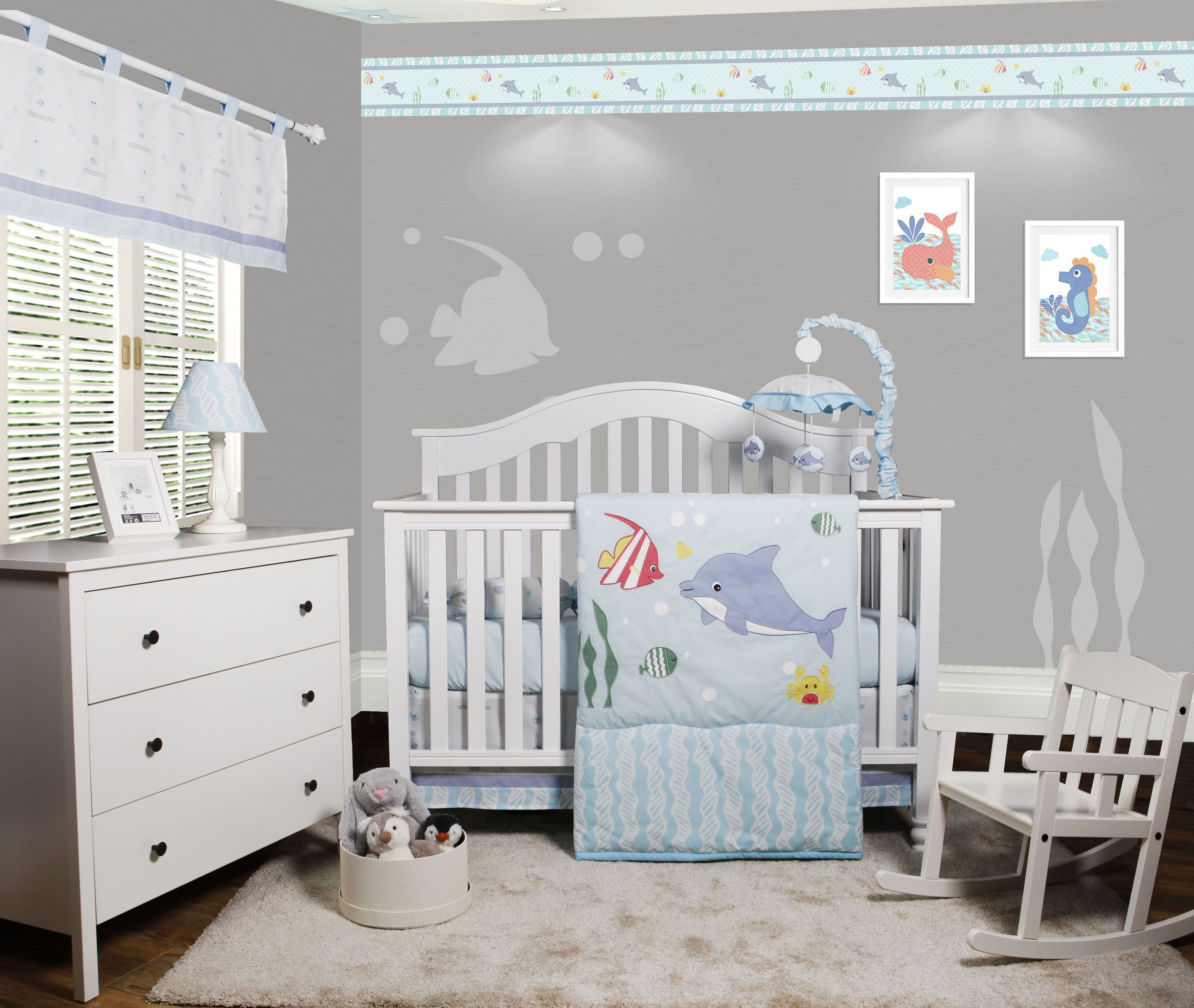 ocean themed nursery bedding