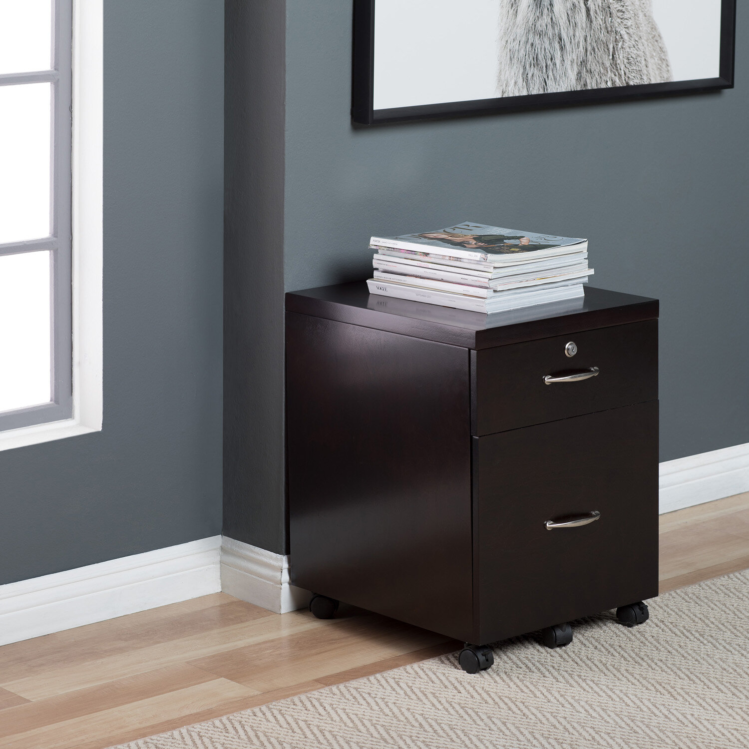 Symple Stuff Whittington Wood 2 Drawer Vertical Filing Cabinet